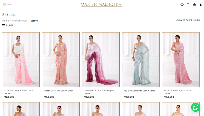 Manish - Best Quality Saree Brands in India