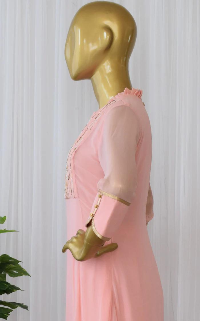 Powder Pink Handwork Tunic and Pant (2)