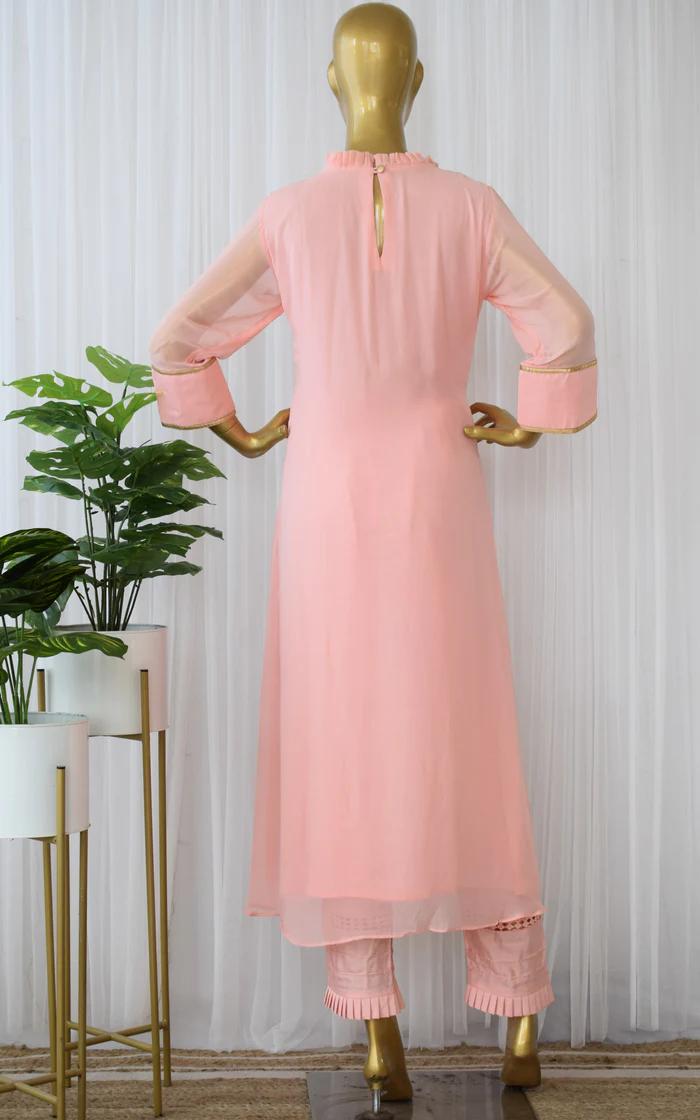 Powder Pink Handwork Tunic and Pant (3)