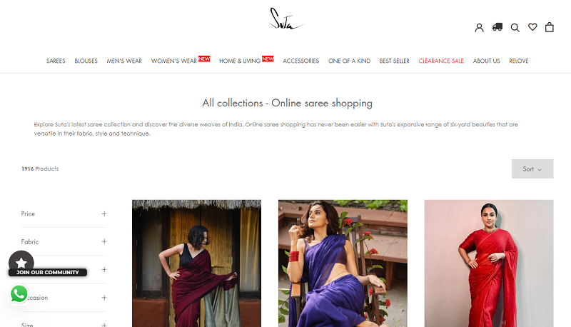 Suta - Best Online Saree Shopping