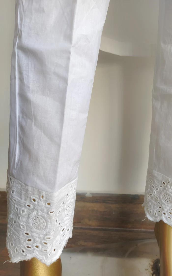 White Cotton Pintucks Kurta and Pant Design (3)