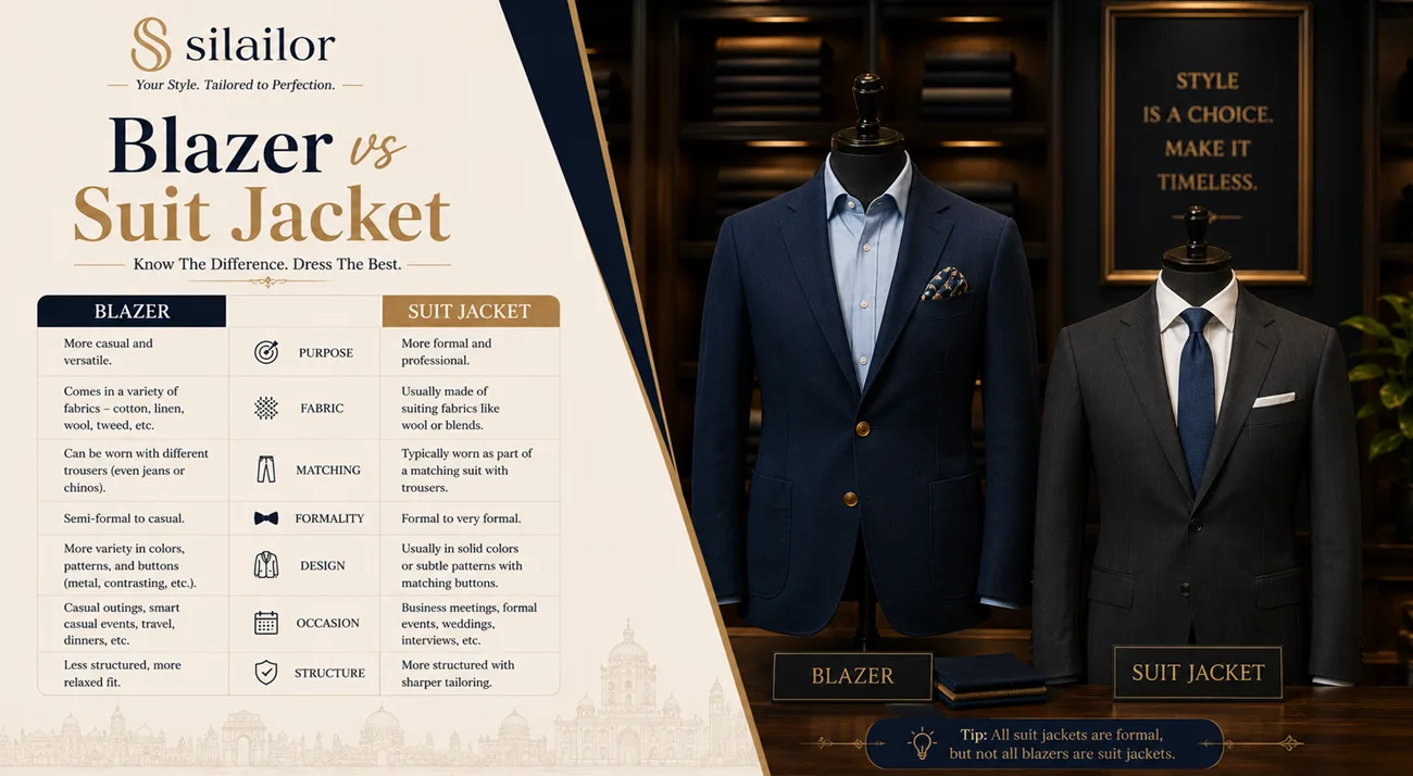 Blazer VS Suit Jacket