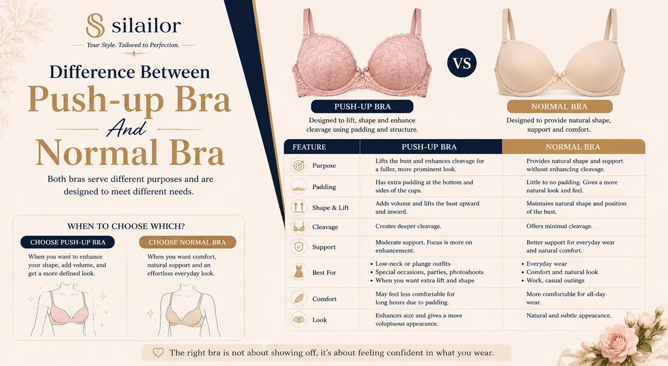 Push-up Bra Vs Normal Bra