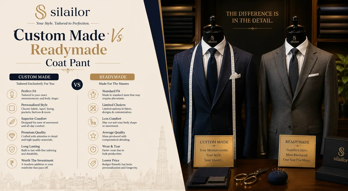 Custom Made Vs Readymade Coat Pant
